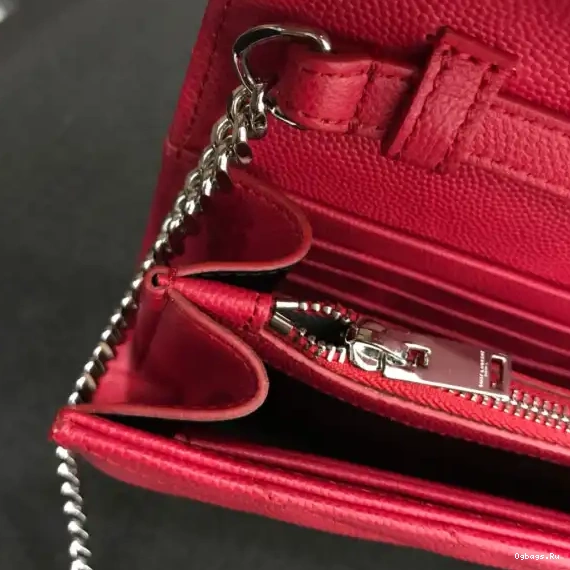 CHAIN MATELASSÉ CASSANDRE WALLET YSL 0603